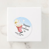 Bedankt voor Popping door Popcorn Gebeurtenis Bedankjes Labels (In situ)