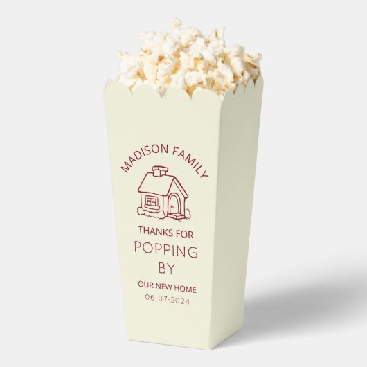 Bedankt voor Popping Herfst Housewarming Party Pop Bedankdoosjes (Popped)