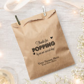 Bedankt voor Popping, Lief Dank u, Huwelijksgunste Bedankzakje (Geknipt)