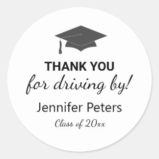 Bedankt voor Rijden door Afstuderen Stickers