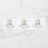 Bedankt voor Rijden Door Favor Waterfles Etiket (Enkel label)