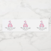 Bedankt voor Rijden Door Favor Waterfles Etiket (Enkel label)