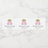 Bedankt voor Rijden Door Roze Auto Favor Waterfles Etiket (Enkel label)