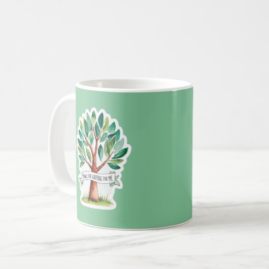 Bedankt voor Rooting for Me Mok (Voorkant links)