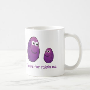 Bedankt voor rozijnen koffiemok
