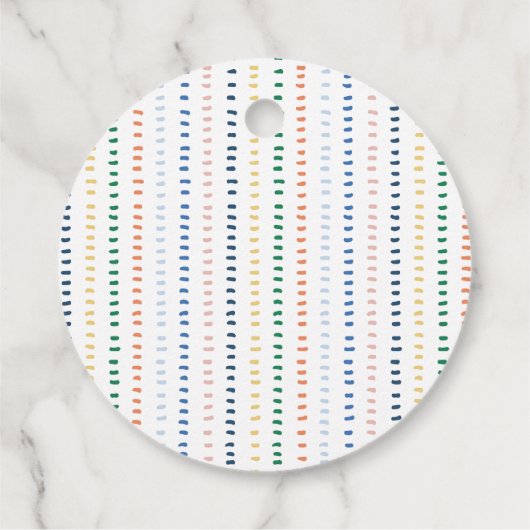 Bedankt voor Shellabrating Pastel Seashell Bedankjes Labels (Achterkant)