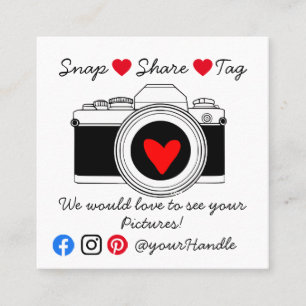 bedankt voor sociale media in label weergeven