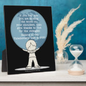 Bedankt voor Sterkte Fotoplaat (Zijkant)