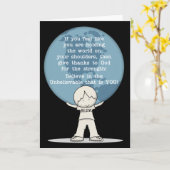 Bedankt voor Sterkte Kaart (Gele Bloem)