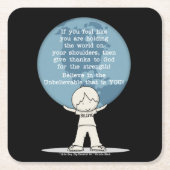 Bedankt voor Sterkte Kartonnen Onderzetters (Voorkant)