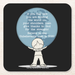 Bedankt voor Sterkte Kartonnen Onderzetters