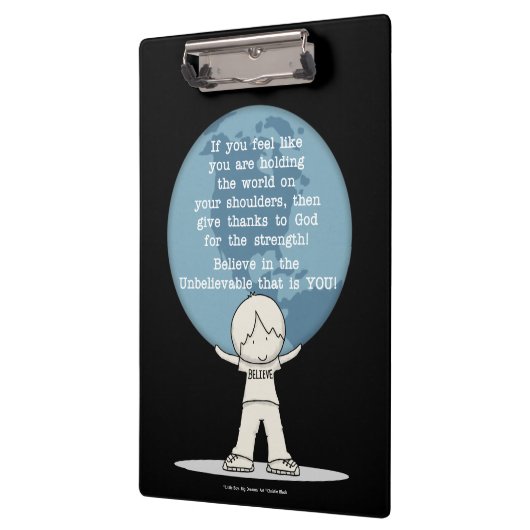 Bedankt voor Sterkte Klembord (Links)