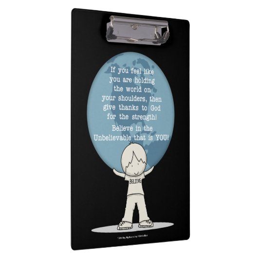 Bedankt voor Sterkte Klembord (Rechts)