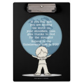 Bedankt voor Sterkte Klembord (Voorkant)