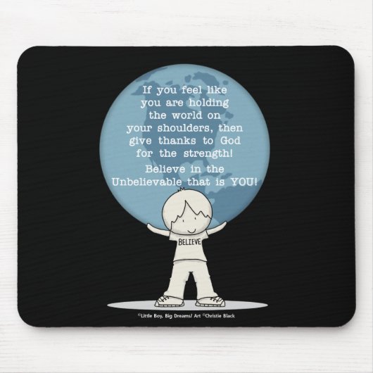 Bedankt voor Sterkte Muismat (Voorkant)