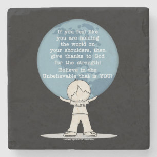 Bedankt voor Sterkte Stenen Onderzetter