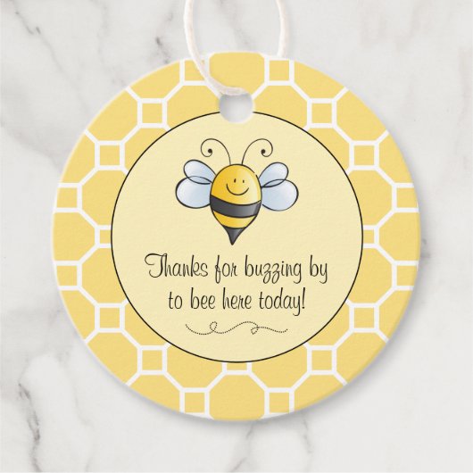 Bedankt voor stollingskoeienbijen, met geel zwart bedankjes labels (Voorkant)