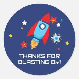 Bedankt voor stralen door Space Rocket Stickers