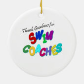 Bedankt voor Swim Coaches Keramisch Ornament (Achterkant)