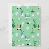 Bedankt voor swingen door golfpartij dank u kaart (Achterkant)