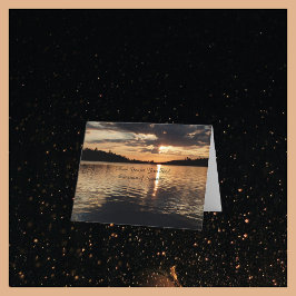 Bedankt voor sympathie, Golden Sunset bij Lake