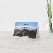 Bedankt voor Sympathy Flowers Clouds Note Kaart (Voorkant)