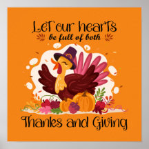 Bedankt voor Thanksgiving turkije