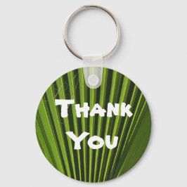 Bedankt voor Tropische Groene Palm Leaf Appreciati Sleutelhanger