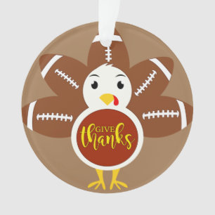 Bedankt voor Turkije en Football Ornament