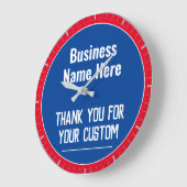 Bedankt voor uw aangepaste verkooppunt grote klok (Hoek)