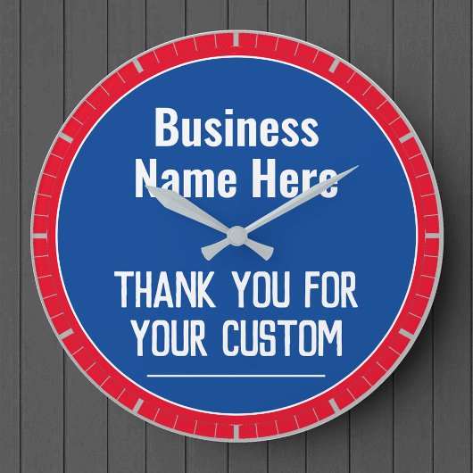 Bedankt voor uw aangepaste verkooppunt grote klok