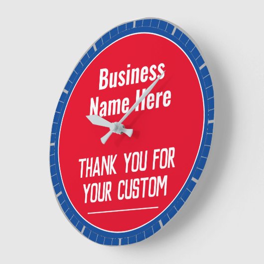 Bedankt voor uw aangepaste winkelier lokale winkel grote klok (Hoek)