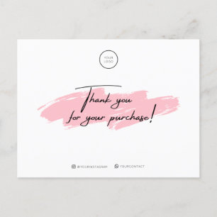 Bedankt Voor Uw Aankoop Ansichtkaart Briefkaart
