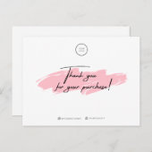 Bedankt voor uw aankoop ansichtkaart briefkaart (Voorkant / Achterkant)