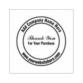 Bedankt voor uw aankoop Bedrijfsnaam Sjabloon Rubberstempel (Afrduk)