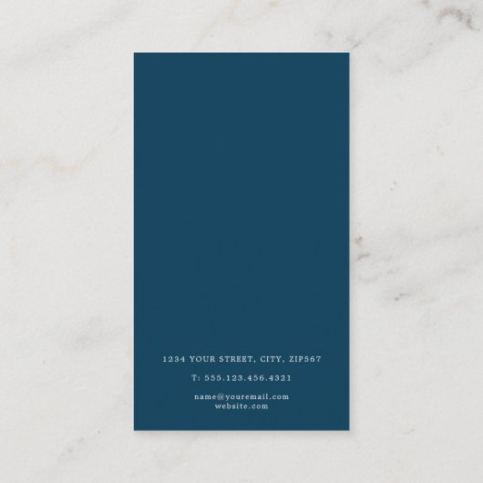 Bedankt voor uw aankoop Blue Agaat effect Informatiekaartje (Achterkant)