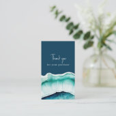 Bedankt voor uw aankoop Blue Agaat effect Informatiekaartje (Staand voorkant)