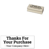 "Bedankt voor uw aankoop" en aangepaste naamstempe Rubberstempel (Gestempeld)