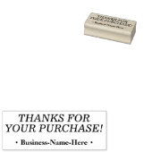 "BEDANKT VOOR UW AANKOOP!" + Gepersonaliseerde naa Rubberstempel (Gestempeld)