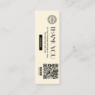 Bedankt voor uw aankoop Kleding Hang Label