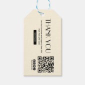 Bedankt voor uw aankoop Kleding Hang Label Cadeaulabel (Voorkant)