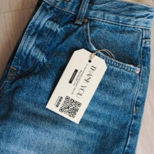 Bedankt voor uw aankoop Kleding Hang Label Cadeaulabel