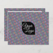 Bedankt voor uw aankoop Kleurrijke plezier Toevoeg (Voorkant / Achterkant)