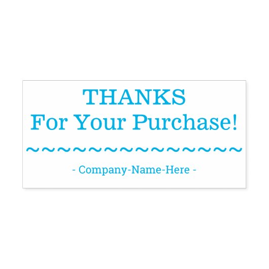 "BEDANKT voor uw aankoop" met stempel op bedrijfsn (Design)