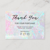 Bedankt voor uw aankoop Mineral Stone Visitekaartje (Voorkant)