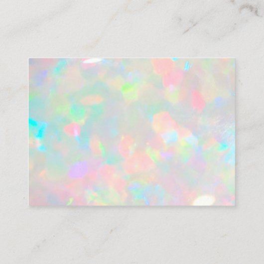 Bedankt voor uw aankoop opaal foto visitekaartje (Achterkant)