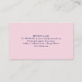 Bedankt voor uw aankoop Pink Roses Floral Visitekaartje (Achterkant)