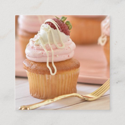 Bedankt voor uw aankoop QR Code Korting Kaart Vierkante Visitekaartje (Achterkant)