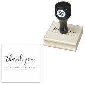 Bedankt voor uw aankoop rubberstempel (Gestempeld)