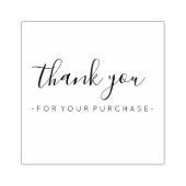 Bedankt voor uw aankoop rubberstempel (Afrduk)